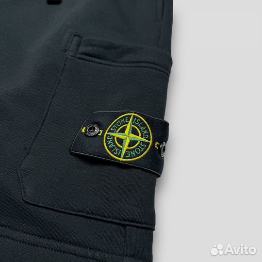 Шорты спортивные Stone island черные (S)