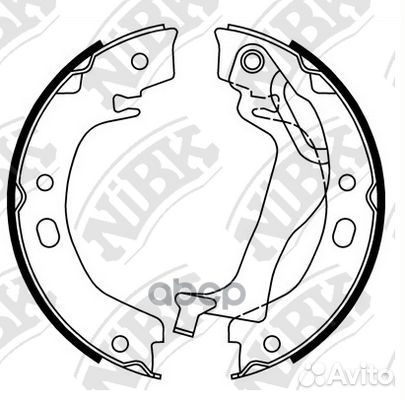Колодки тормозные барабанные FN0648 NiBK