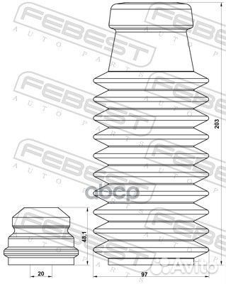 Пыльник передн амортизатора с отбойником компле
