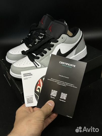 Nike air jordan 1 low light smoke grey оригинал