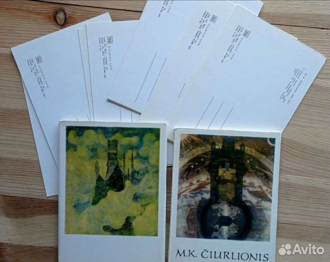 М. Чюрлёнис, два набора открыток 76 и 78 годы