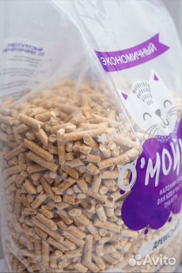 Древесный наполнитель для кошачьего туалета