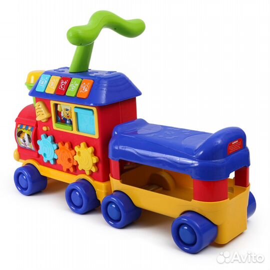 2 Каталки Baby Go Паровоз и машинка Полесье