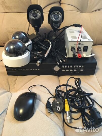 Комплект видеокамер наблюдения помещение и улица