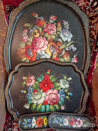 Подносы жостово СССР