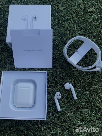 Наушники Airpods 2 премиум, отличный подарок