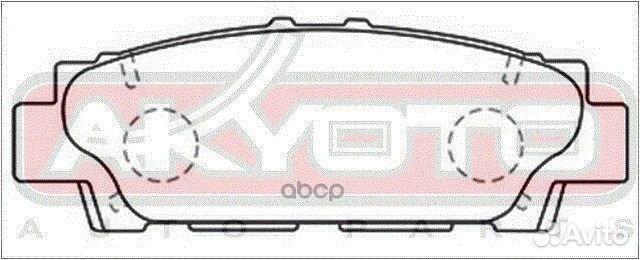 Колодки тормозные дисковые задние AKD-1252 akyoto