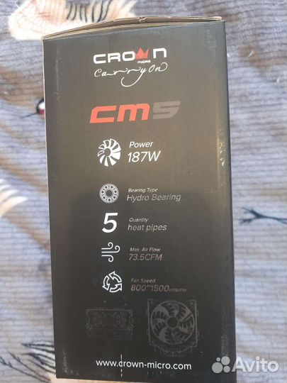 Кулер для процессора crown CM5