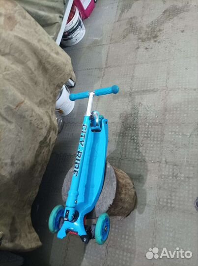Самокат детский трехколесный складной