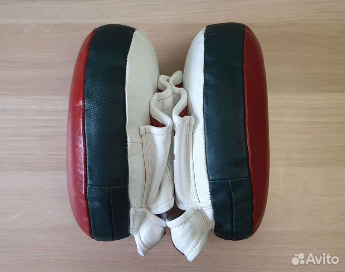 Боксерские лапы с воздушной подушкой кожанные