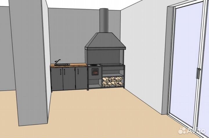 Мангальный комплекс в беседку 