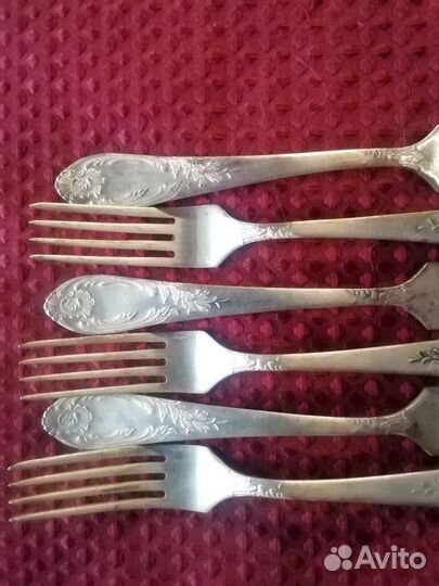 Ложки вилки мельхиоровые СССР
