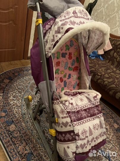 Детские санки коляска бу