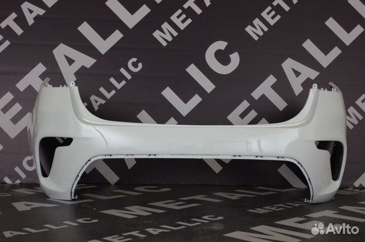 Бампер киа рио 2017 Кристальный белый задний