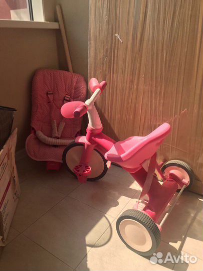 Прогулочная коляска/Детский велосипед с ручкой ima