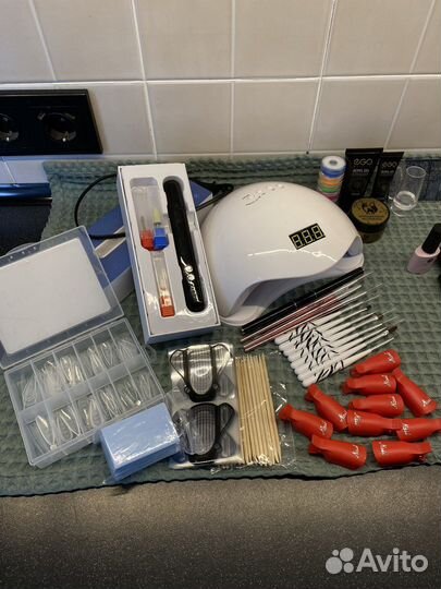 Набор для маникюра и наращивания ногтей