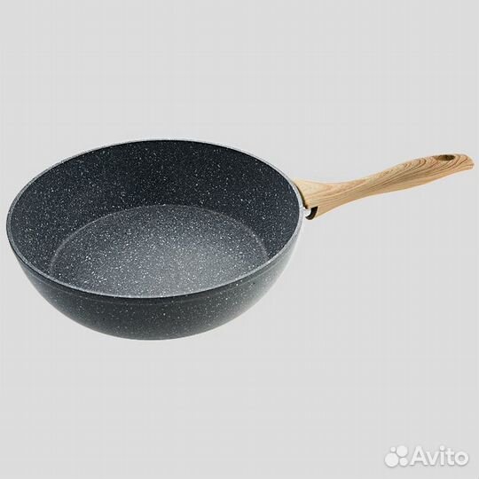 Сковорода-сотейник литая 28 см. Alpenkok