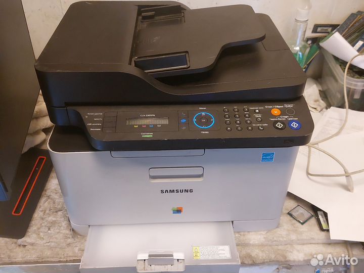 Мфу лазерный цветной samsung clx-3305fn