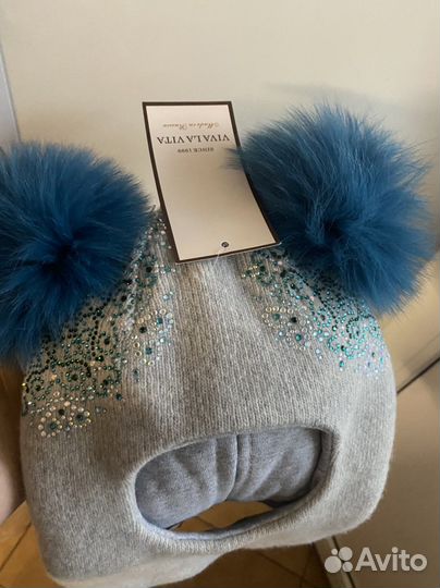 Новая Шапка-шлем Kotik 2 года (50 см)