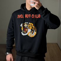 Худи Gucci %22blind for love%22 с тигром вышивка (S-XL