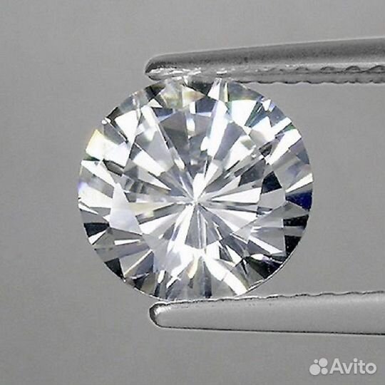 Циркон натуральный 0,72Ct 1,0мм 100шт VVS Круг
