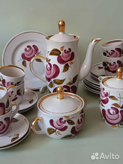 Сервиз чайный, кофейный. Краснодарская Чайка