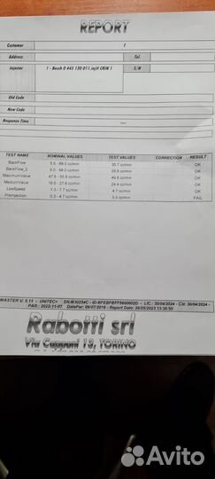 Форсунки топливные Fiat Ducato, Iveco 2.3