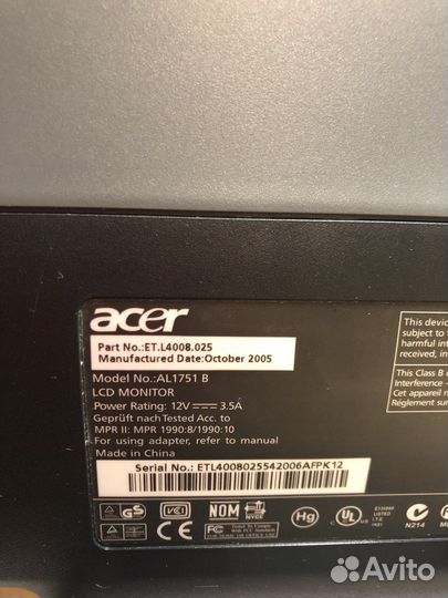 Монитор Acer