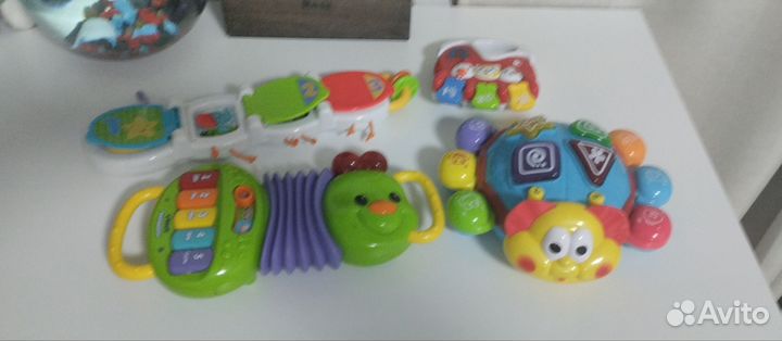 Развивающие игрушки пакетом+ развив. муз. Коврик