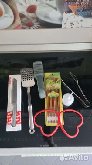 Щипцы, лопатка, лимонница Gipfel, точилка для ножа