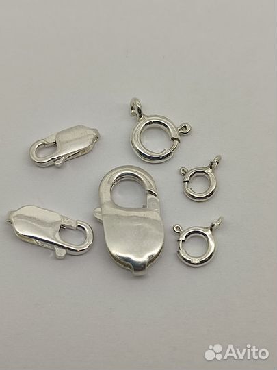 Замки серебряные 925 пробы