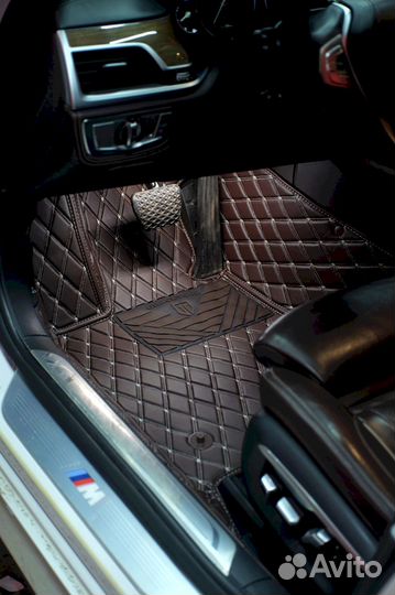 3D коврики из экокожи Land cruiser