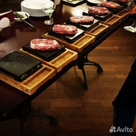 Вулканический камень для жарки мяса, рыбы и овощей