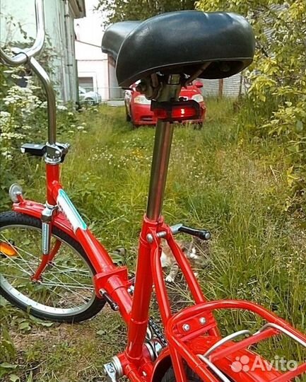Велосипед cccр Кама наклейки, подножка, катафоты
