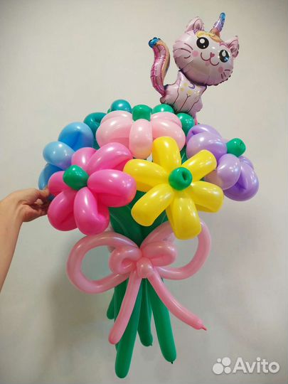 Цветы букет из шаров