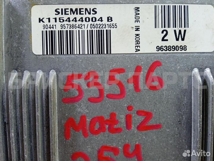 Блок управления двс Дэу Матиз M100/M150