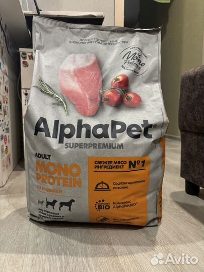 Сухой корм AlphaPet Superpremium 12 кг