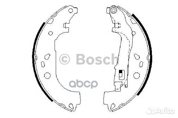 Колодки тормозные барабанные перед 098648