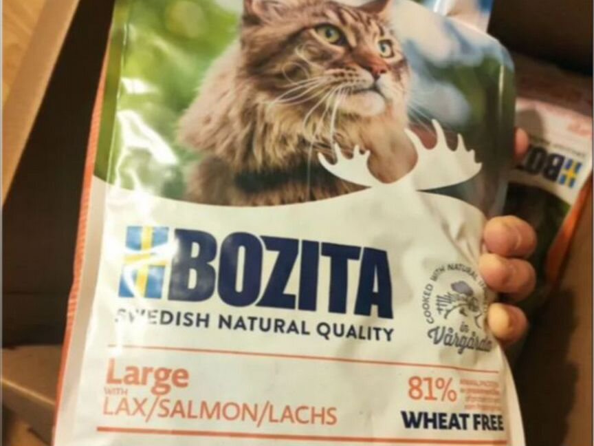 Корм bozita large – wheat free salmon Лосось