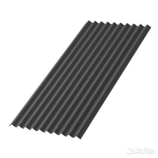 Кровельный лист ондулин Смарт 1950*960мм серый
