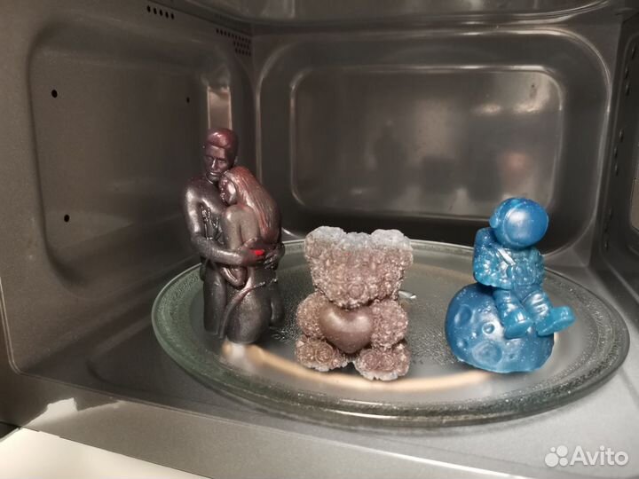 Мыло, мишка с сердечком