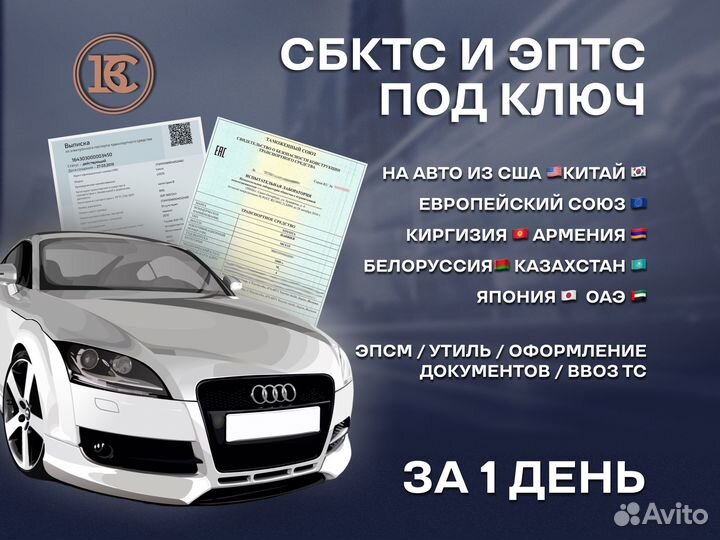 Оформление зоетс + ЭПТС / нами / под ключ