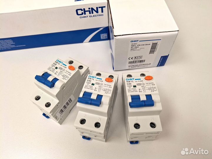 Дифференциальный автомат Chint NB1L 1P+N 40А C