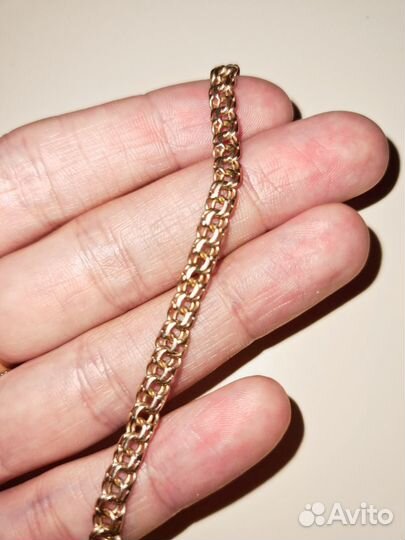 Мужской золотой браслет 585 пробы