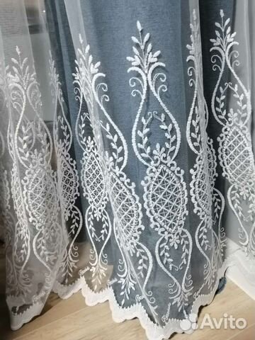 Тюль с люрексом капрон Турция 5,6 м