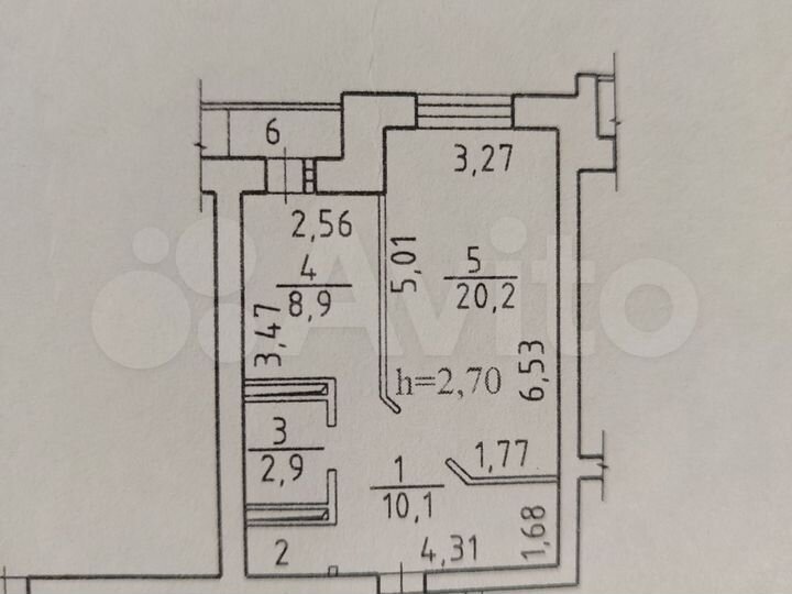 1-к. квартира, 43,6 м², 7/10 эт.