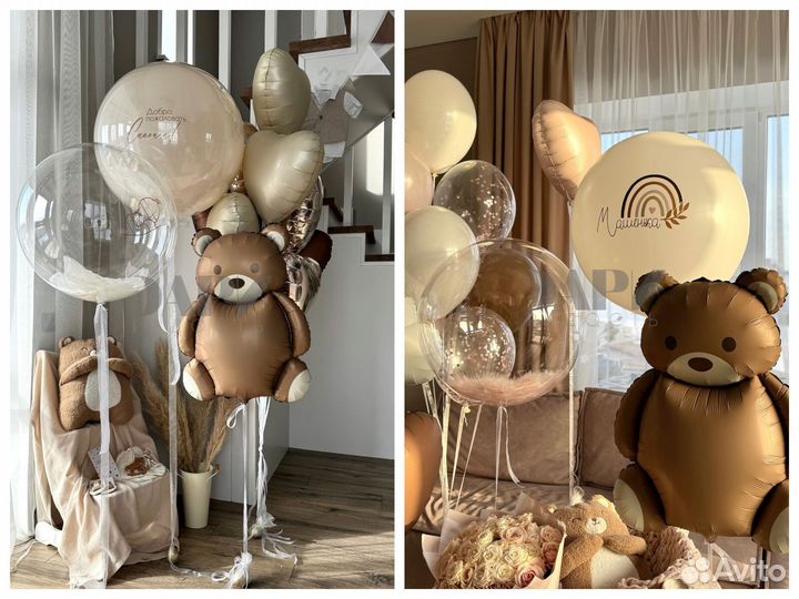 Воздушные шарики для выписки из роддома