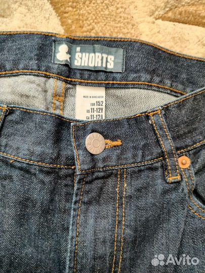 Шорты джинсовые 11-12 лет