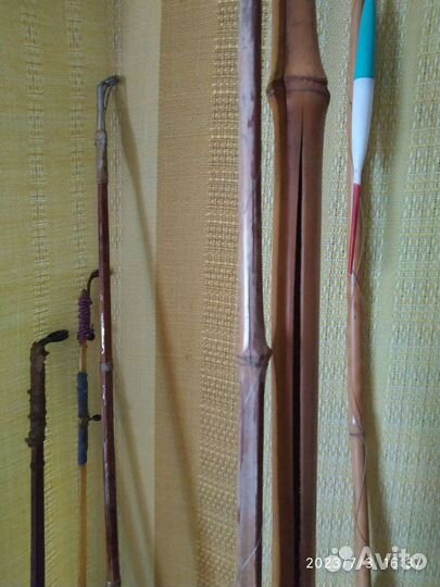 Удочки бамбуковая, телескопическая, спиннинги