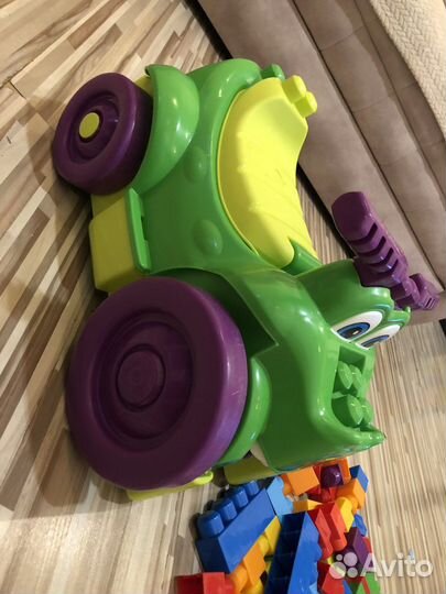 Mega Bloks Машинка-крокодил, для сбора деталей